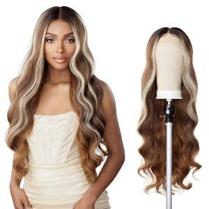 image:imageSensationnel Butta Lace Wigs  Unit 31 Extra Wide 5 Inch Deep Parting Synthetic Preplucked Hairline Glueless Lacefront 1 JETBLACKFLAMBOYAGEMOCHA