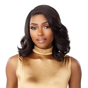 image:imageSensationnel Butta Lace Wigs  Unit 44 Extra Wide 5 Inch Deep Parting Synthetic Preplucked Hairline Glueless Lacefront 613 BLONDEBALAYAGEPLATINUM
