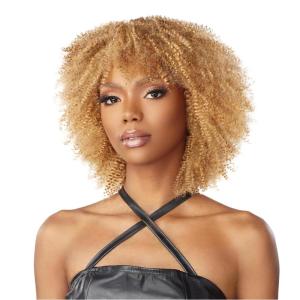 image:imageSensationnel Empire Curly human hair  kinky curly 10s 3pcs tangle free weaving for quick weave and sew in styles for faux highlights 1 pack 99J99J