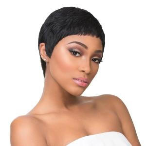 image:imageSensationnel Empire Human Hair Wig  Ria Celebrity Inspired Collections PreStyled Salon Cut Hair 1 JETBLACK2 DARKBROWN