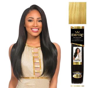 image:imageSensationnel Empire yaki human hair  Tangle Free Weaving for Quick Weave and Sew in Styles for Faux Highlights and Fauxmiddlepart Leave Out  1 Pack 16 inch BLDARKBLONDES27613
