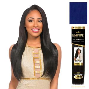 image:imageSensationnel Empire yaki human hair  Tangle Free Weaving for Quick Weave and Sew in Styles for Faux Highlights and Fauxmiddlepart Leave Out  1 Pack 16 inch BLDARKBLONDEELECTRICBLUE