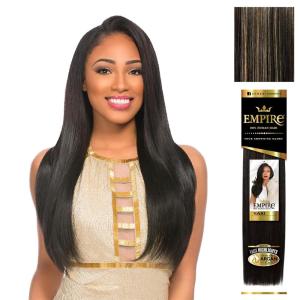 image:imageSensationnel Empire yaki human hair  Tangle Free Weaving for Quick Weave and Sew in Styles for Faux Highlights and Fauxmiddlepart Leave Out  1 Pack 16 inch BLDARKBLONDES1B27