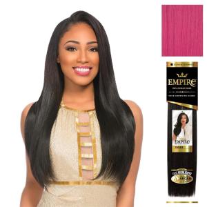 image:imageSensationnel Empire yaki human hair  Tangle Free Weaving for Quick Weave and Sew in Styles for Faux Highlights and Fauxmiddlepart Leave Out  1 Pack 16 inch BLDARKBLONDEHOTPINK