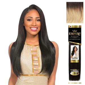 image:imageSensationnel Empire yaki human hair  Tangle Free Weaving for Quick Weave and Sew in Styles for Faux Highlights and Fauxmiddlepart Leave Out  1 Pack 16 inch BLDARKBLONDET1B613
