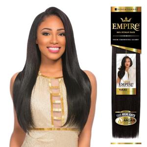 image:imageSensationnel Empire yaki human hair  Tangle Free Weaving for Quick Weave and Sew in Styles for Faux Highlights and Fauxmiddlepart Leave Out  1 Pack 16 inch BLDARKBLONDET1BROSEGOLD