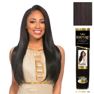 image:imageSensationnel Empire yaki human hair  Tangle Free Weaving for Quick Weave and Sew in Styles for Faux Highlights and Fauxmiddlepart Leave Out  1 Pack 16 inch BLDARKBLONDEMBURGUNDY