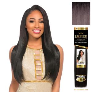 image:imageSensationnel Empire yaki human hair  Tangle Free Weaving for Quick Weave and Sew in Styles for Faux Highlights and Fauxmiddlepart Leave Out  1 Pack 16 inch BLDARKBLONDET1BMATTELAVENDER