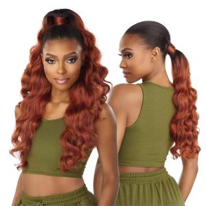 image:imageSensationnel Instant Updown Halfwig Pony  Iud 18 4 Style in 1 Half Wig And Pony Drawstring T230T230