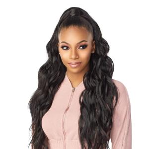 image:imageSensationnel Instant Updown Halfwig Pony  Unit 5 4 Style in 1 Half Wig and Pony Wrap 4 MEDBROWNT230