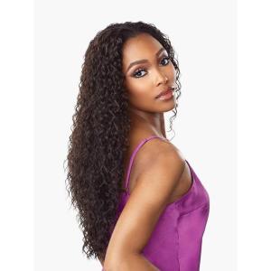 image:imageSensationnel Instant Weave Half Wig  2 Synthetic Blendwig Adjustable Drawstring for Seamless Hair Blending 1 JETBLACKT227
