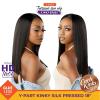 image:imageSensationnel Curls Kinksandco Kinkyedges Wig  Kinky Silk Pressed 18 Inch Y Part Lace Natural Kinkytexture Edged Hairline for Natural 3C to 4C Hair Textures 1 JETBLACK1 JETBLACK