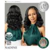 image:imageSensationnel Platinum Glow 13X6 Wig  Nadine Lacefrontal Glueless human hair blend Preplucked Hairline 1 JETBLACKSILVERWHISPER