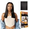 image:imageSensationnel Curls Kinksandco Kinkyedges Wig  Kinky Silk Pressed 18 Inch Y Part Lace Natural Kinkytexture Edged Hairline for Natural 3C to 4C Hair Textures 1 JETBLACK1B OFFBLACK