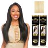 image:imageSensationnel Empire yaki human hair  Tangle Free Weaving for Quick Weave and Sew in Styles for Faux Highlights and Fauxmiddlepart Leave Out  2 Pack 14 inch T227613613 BLONDE