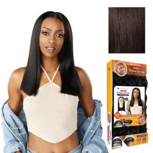 image:imageSensationnel Curls Kinksandco Kinkyedges Wig  Kinky Silk Pressed 18 Inch Y Part Lace Natural Kinkytexture Edged Hairline for Natural 3C to 4C Hair Textures 1 JETBLACK2 DARKBROWN