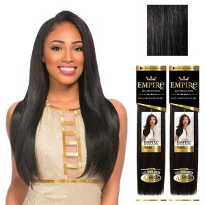 image:imageSensationnel Empire yaki human hair  Tangle Free Weaving for Quick Weave and Sew in Styles for Faux Highlights and Fauxmiddlepart Leave Out  2 Pack 14 inch T227613M280