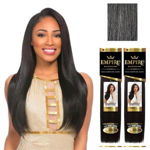 image:imageSensationnel Empire yaki human hair  Tangle Free Weaving for Quick Weave and Sew in Styles for Faux Highlights and Fauxmiddlepart Leave Out  2 Pack 14 inch T227613M44