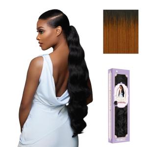 image:imageSensationnel Glamora Glam Updo Hairextension  Unit 6 Ready to Wear Synthetic with Adjustable Drawstring Cap 1 JETBLACKT2COPPER