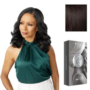 image:imageSensationnel Platinum Glow 13X6 Wig  Nadine Lacefrontal Glueless human hair blend Preplucked Hairline 1 JETBLACK2 DARKBROWN