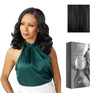 image:imageSensationnel Platinum Glow 13X6 Wig  Nadine Lacefrontal Glueless human hair blend Preplucked Hairline 1 JETBLACKSHIMMERINGPEARL