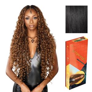image:imageSensationnel Strand X Full Braided Lacewig  Unit 4 Hand Tied Boho Braid Style Kanekalon HD Glueless Wig 1 JETBLACK1 JETBLACK