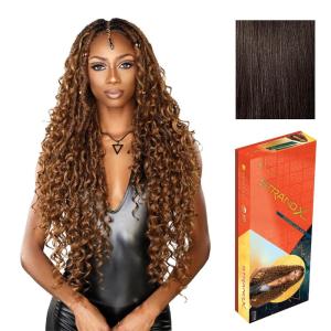 image:imageSensationnel Strand X Full Braided Lacewig  Unit 4 Hand Tied Boho Braid Style Kanekalon HD Glueless Wig 1 JETBLACK2 DARKBROWN