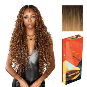 image:imageSensationnel Strand X Full Braided Lacewig  Unit 4 Hand Tied Boho Braid Style Kanekalon HD Glueless Wig 1 JETBLACKT227
