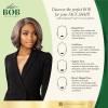 image:imageSensationnel Chicbob Lace Frontwig  Bob Unit 10 Face Framing Glueless Wig Wide 5 Inch Deep Part Synthetic Preplucked Hairline 1 JETBLACKPEARLBLONDE