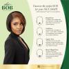 image:imageSensationnel Chicbob Lace Frontwig  Bob Unit 11 Face Framing Glueless Wig Wide 5 Inch Deep Part Synthetic Preplucked Hairline 1 JETBLACK613 BLONDE