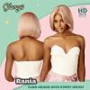 image:imageSensationnel Glamzy Lace Part Wig  Rania Glueless Hand Tied Wider V Parting Synthetic Hair 1 JETBLACKASHPEACHBLONDE