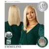 image:imageSensationnel Platinum Glow 13X6 Wig  Emmeline Lacefrontal Glueless human hair blend Preplucked Hairline 1 JETBLACKSHIMMERINGSILVER