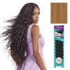 image:imageSensationnel PremToo Feather Crochet Braidinghair  Deep Human Hair Blend with Pre Seperated Strands for Boho Braids and Miracle Knots 14 inch 1 JETBLACK27 HONEYBLONDE