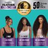 image:imageSensationnel PremToo Feather Crochet Braidinghair  Water Wave Human Hair Blend with Pre Seperated Strands for Boho Braids and Miracle Knots 14 inch 1 JETBLACKS1B30