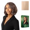 image:imageSensationnel Chicbob Lace Frontwig  Bob Unit 10 Face Framing Glueless Wig Wide 5 Inch Deep Part Synthetic Preplucked Hairline 1 JETBLACKPEARLBLONDE