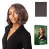image:imageSensationnel Chicbob Lace Frontwig  Bob Unit 10 Face Framing Glueless Wig Wide 5 Inch Deep Part Synthetic Preplucked Hairline 1 JETBLACKSMOKYRICHBROWN