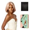 image:imageSensationnel Glamzy Lace Part Wig  Rania Glueless Hand Tied Wider V Parting Synthetic Hair 1 JETBLACK1B OFFBLACK