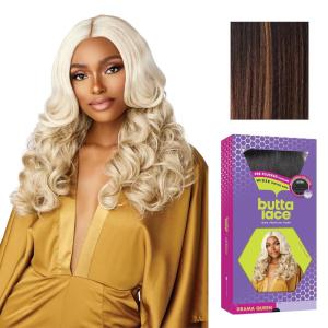 image:imageSensationnel Butta Lace Wigs  Drama Queen Extra Wide 5 Inch Deep Parting Synthetic Preplucked Hairline Glueless Lacefront 1 JETBLACKBALAYAGECHOCOLATE
