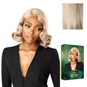 image:imageSensationnel Chicbob Lace Frontwig  Lob Unit 11 Face Framing Glueless Wig Wide 5 Inch Deep Part Synthetic Preplucked Hairline 1 JETBLACKBEIGEASHBLONDE
