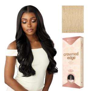 image:imageSensationnel Crowned Edge Widows Peak Lacewig  Wavy 26 Inch Glueless 13x5 HD Lace Frontal Synthetic Wig with Preplucked Preshaped Hairline 1 JETBLACKBEIGEBLONDE