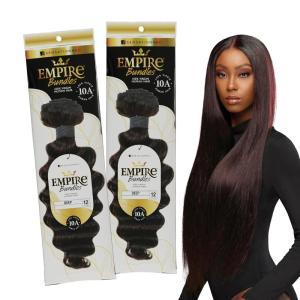 image:imageSensationnel Empire bundles deep 10a tangle shed free human hair for weaving and sew in styles  2 pack 10 inch NATURALNATURALBLACK