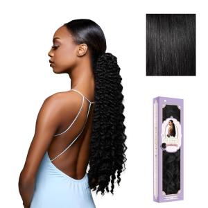image:imageSensationnel Glamora Glam Updo Hairextension  Unit 7 Ready to Wear Synthetic with Adjustable Drawstring Cap 1 JETBLACK1 JETBLACK