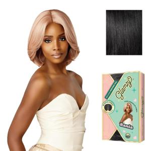 image:imageSensationnel Glamzy Lace Part Wig  Rania Glueless Hand Tied Wider V Parting Synthetic Hair 1 JETBLACK1 JETBLACK