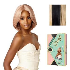 image:imageSensationnel Glamzy Lace Part Wig  Rania Glueless Hand Tied Wider V Parting Synthetic Hair 1 JETBLACKHB271
