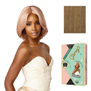 image:imageSensationnel Glamzy Lace Part Wig  Rania Glueless Hand Tied Wider V Parting Synthetic Hair 1 JETBLACKMOCHABROWN
