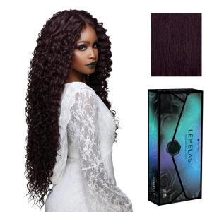 image:imageSensationnel Lemelas Lace Wig  Lunarae 13x3 Lacefrontal Glueless Synthetic with Natural Density Preplucked Hairline ASTRALBLACKSHADOWPLUM