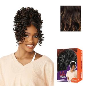 image:imageSensationnel Lulu Bun Updo Hairextensions  Unit 11 Synthetic 3x35 HD Lace Parting Quick and Easy Wear Hair 1 JETBLACKF1B27