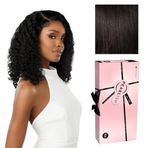 image:imageSensationnel Pearlish 13x4 Lace Frontal Wig  Italian Curl 16 inch Soft Virgin Remy 15A Human Hair Glueless Bleached Knots and Preplucked NATURALNATURAL