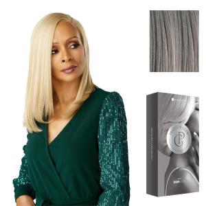 image:imageSensationnel Platinum Glow 13X6 Wig  Emmeline Lacefrontal Glueless human hair blend Preplucked Hairline 1 JETBLACKSILVERSTORM