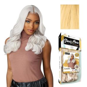 image:imageSensationnel Shear Muse Gold Krush Lacewig  Lanisha Deep Laceparting Hand Tied Ready to Wear Synthetic Prestyled Units BEIGEASHBLONDECREAMYBLONDE